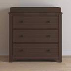 Commode 3 tiroirs Child Craft Harmony avec plateau à langer amovible, grand espace de rangement, kit anti-basculement inclus pour éviter le basculement, finition sécuritaire pour bébé