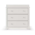 Commode 3 tiroirs Child Craft Harmony avec plateau à langer amovible, grand espace de rangement, kit anti-basculement inclus pour éviter le basculement, finition sécuritaire pour bébé