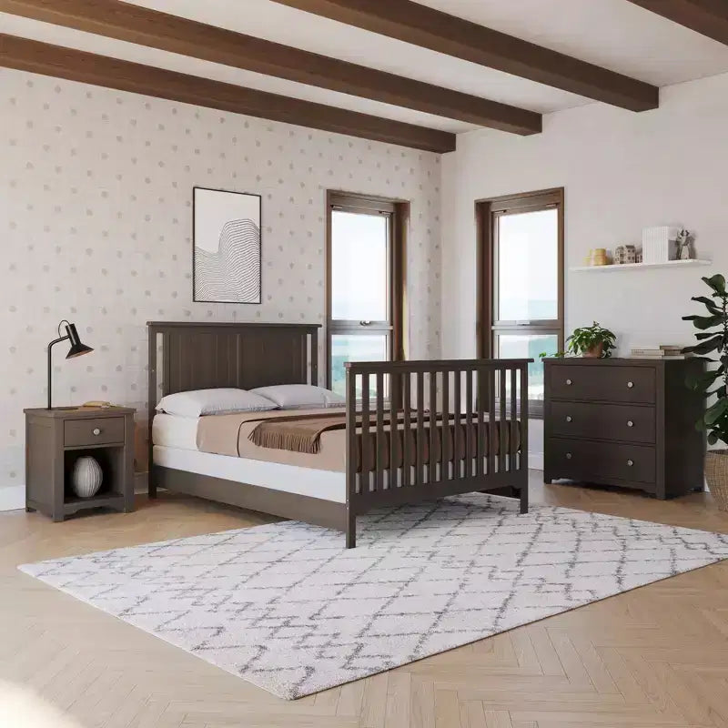 Commode 3 tiroirs Child Craft Harmony avec plateau à langer amovible, grand espace de rangement, kit anti-basculement inclus pour éviter le basculement, finition sécuritaire pour bébé