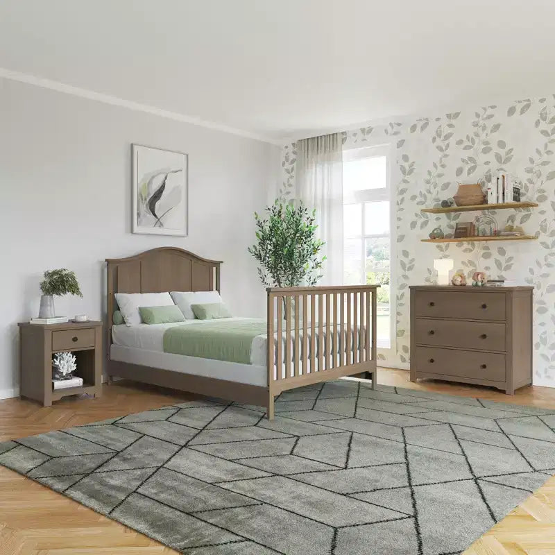 Commode 3 tiroirs Child Craft Harmony avec plateau à langer amovible, grand espace de rangement, kit anti-basculement inclus pour éviter le basculement, finition sécuritaire pour bébé