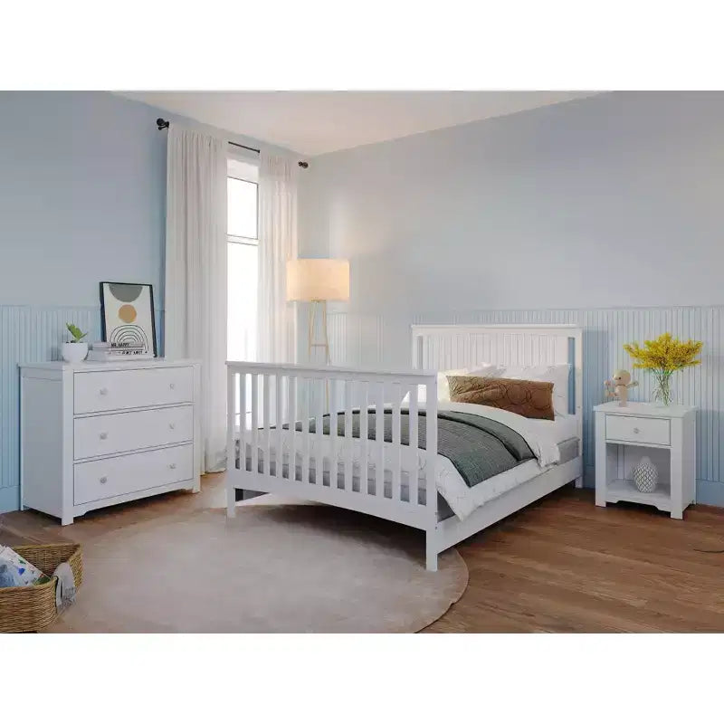 Commode 3 tiroirs Child Craft Harmony avec plateau à langer amovible, grand espace de rangement, kit anti-basculement inclus pour éviter le basculement, finition sécuritaire pour bébé