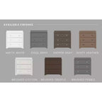 Commode 3 tiroirs Child Craft Harmony avec plateau à langer amovible, grand espace de rangement, kit anti-basculement inclus pour éviter le basculement, finition sécuritaire pour bébé