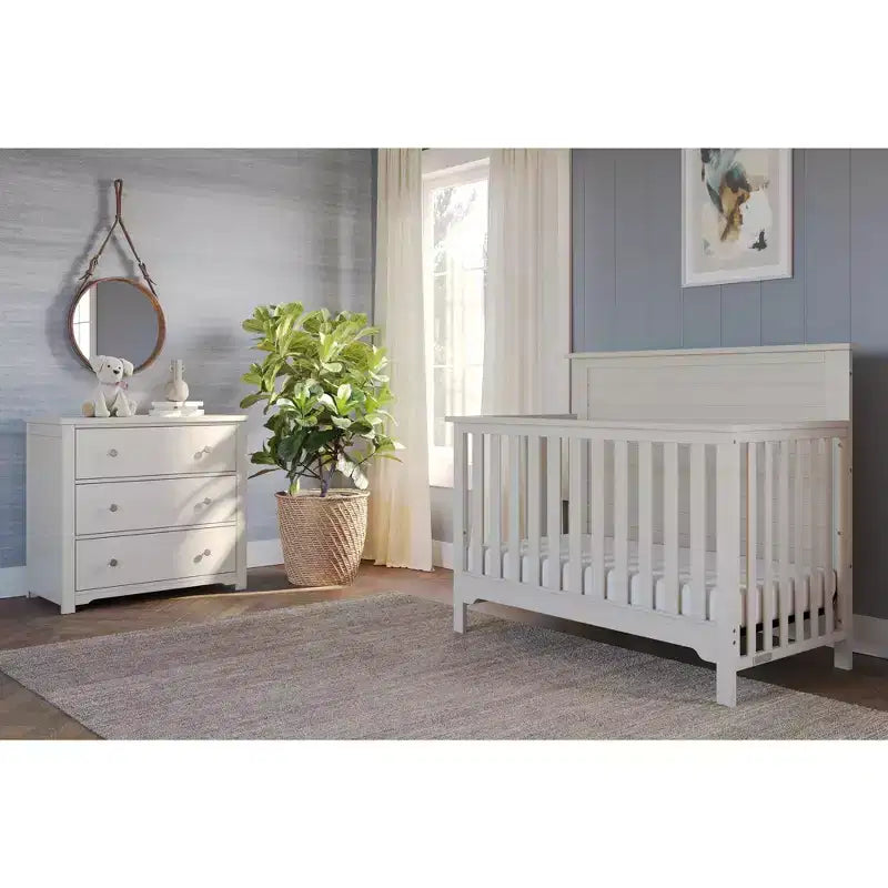 Commode 3 tiroirs Child Craft Harmony avec plateau à langer amovible, grand espace de rangement, kit anti-basculement inclus pour éviter le basculement, finition sécuritaire pour bébé