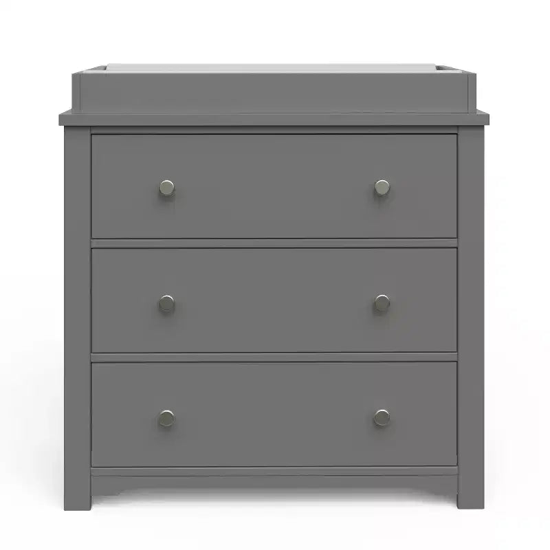 Commode 3 tiroirs Child Craft Harmony avec plateau à langer amovible, grand espace de rangement, kit anti-basculement inclus pour éviter le basculement, finition sécuritaire pour bébé