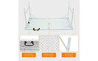 Table pliante, Table pliante portable en plastique robuste avec poignée, pieds antidérapants, imperméable, facile à nettoyer, hauteur réglable, pliable