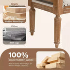 Banc capitonné Christopher Knight Home Lena de style mi-siècle moderne en bois d'hévéa et tissu, avec accoudoirs arrondis