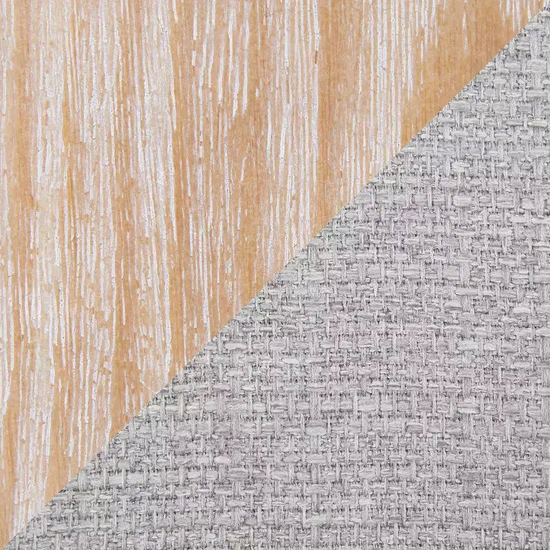 Lot de 2 tabourets de bar rembourrés Elisa hauteur comptoir Gris/Blanc délavé - Lumisource