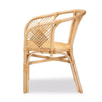 Chaise de salle à manger Kagama en rotin marron - bali & pari : Bohème, Bambou, Confort, Piètement stable