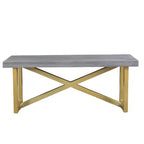 Banc de salle à manger Raven 60" en bois de manguier or/marron - Timbergirl