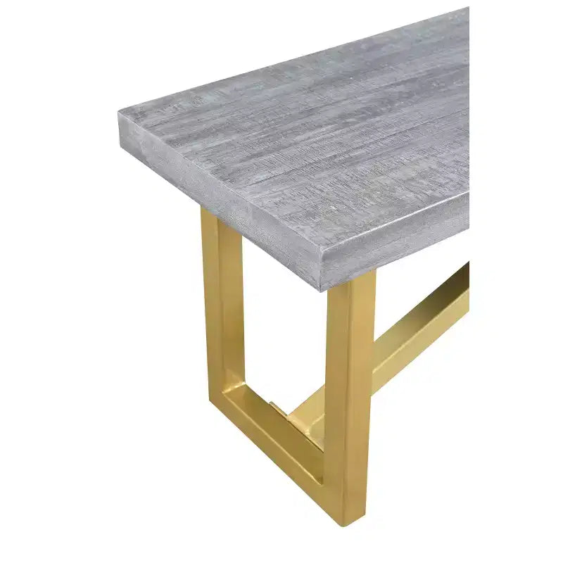 Banc de salle à manger Raven 60" en bois de manguier or/marron - Timbergirl