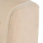 Lot de 2 chaises de salle à manger Blount en bois avec coussins en tissu, finition beige/naturel, structure en bouleau, dossier capitonné