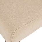 Lot de 2 chaises de salle à manger Blount en bois avec coussins en tissu, finition beige/naturel, structure en bouleau, dossier capitonné
