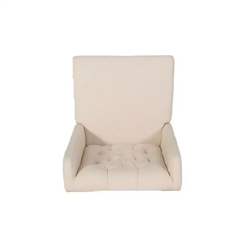 Lot de 2 chaises de salle à manger Blount en bois avec coussins en tissu, finition beige/naturel, structure en bouleau, dossier capitonné