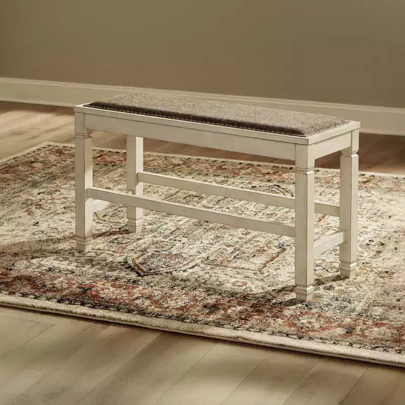 Banc de salle à manger hauteur comptoir Bolanburg Blanc antique - Signature Design by Ashley