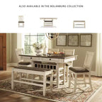 Banc de salle à manger hauteur comptoir Bolanburg Blanc antique - Signature Design by Ashley
