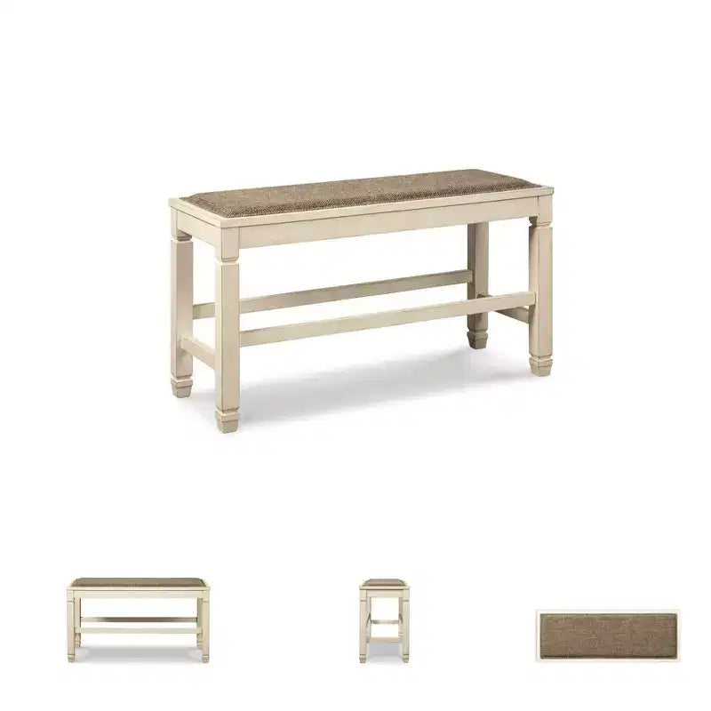 Banc de salle à manger hauteur comptoir Bolanburg Blanc antique - Signature Design by Ashley