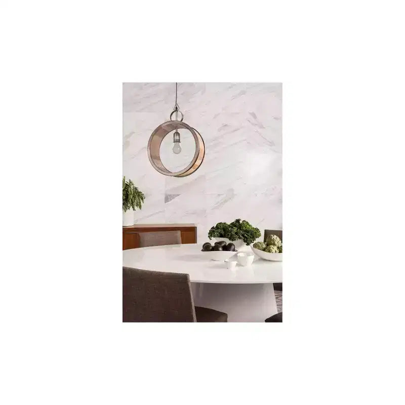 Table ovale hauteur comptoir Madisonburg, blanc