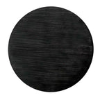 HOMES: Inside + Out Table de salle à manger ronde Villa Rustic 48" Noir antique
