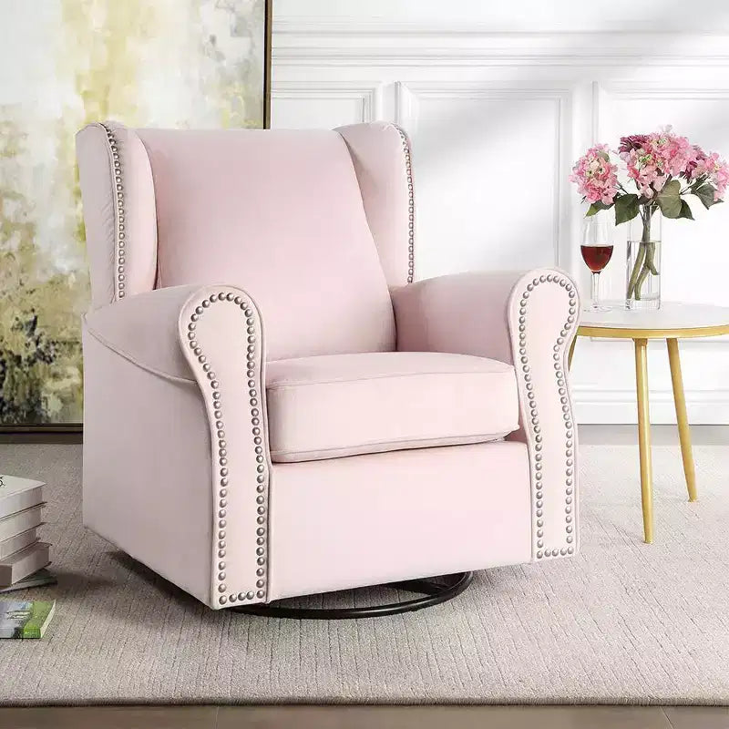 Fauteuils d'appoint Tamaki 35" en tissu rose - Acme Furniture