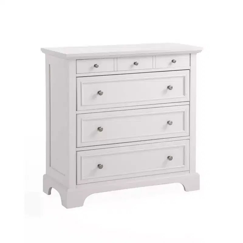 Naples Chest Off White - Homestyles: Bedroom Storage with 4 Drawers, Hardwood Frame