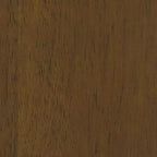 Banc en bois HomePop avec siège rembourré en similicuir caramel : Ottoman rectangulaire, siège d'entrée, polyester et viscose