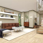 Table basse en bois contemporaine blanche - Olivia & May