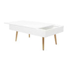 Table basse en bois contemporaine blanche - Olivia & May