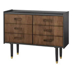 angelo:HOME Randy Buffet décoratif moderne Mid-Century Noir/Noyer