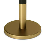 Table d'appoint latérale en marbre Ryan blanche - WyndenHall : Cadre doré, résistant aux rayures, meuble d'appoint moderne