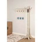 Porte-manteau rustique sur pied gris - Olivia & May : porte-chapeau, aucun assemblage requis