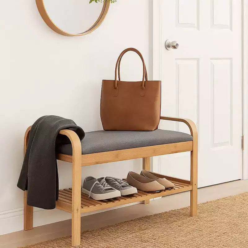 Banc à chaussures Cambridge en bambou naturel - Proman Products