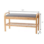 Banc à chaussures Cambridge en bambou naturel - Proman Products