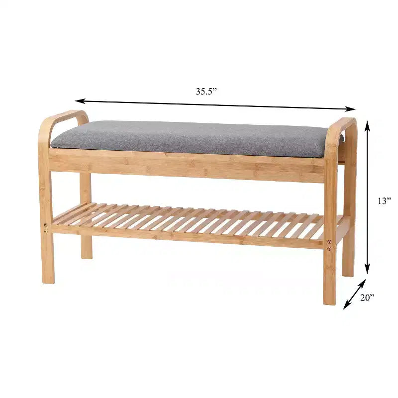 Banc à chaussures Cambridge en bambou naturel - Proman Products