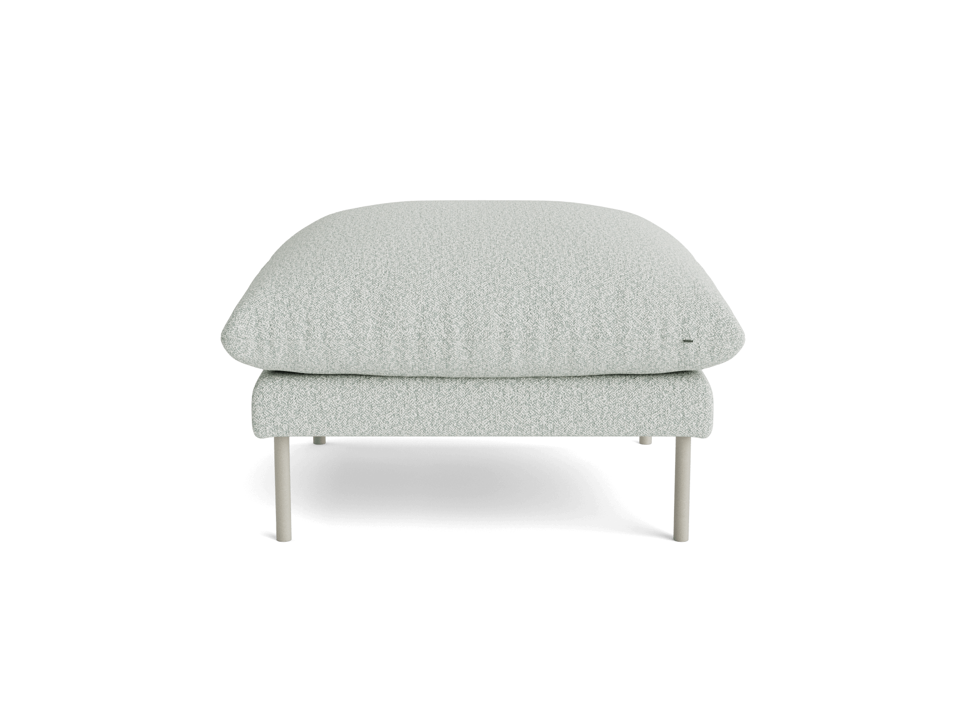 Ottoman – The Ottoman is a companion piece for the Sofa and Armchair, designed with the same contemporary aesthetic and oversized, pillowy cushioning