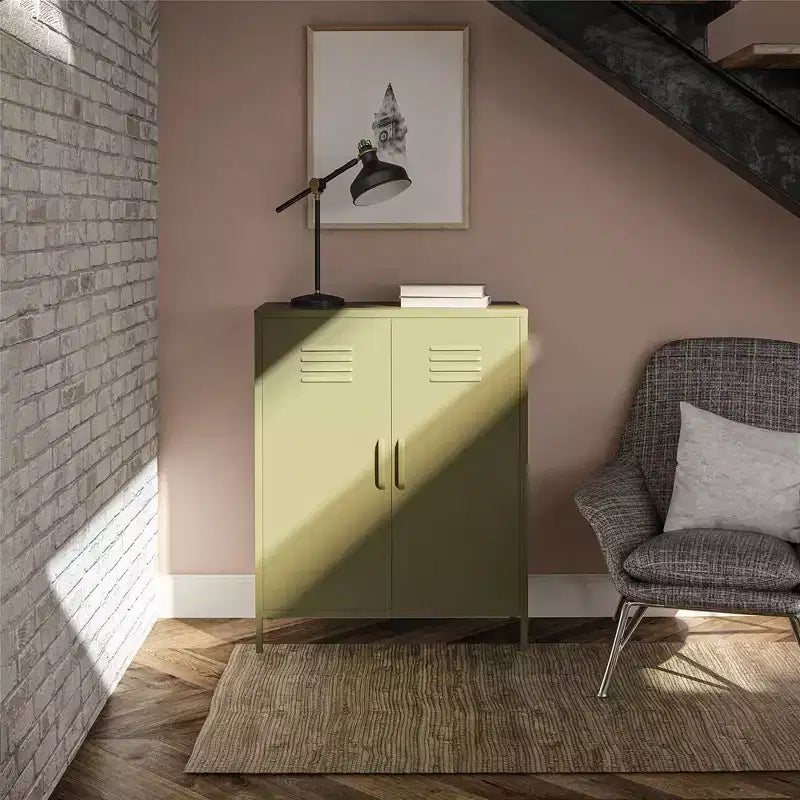 Meuble de rangement casier en métal 2 portes Shadwick RealRooms
