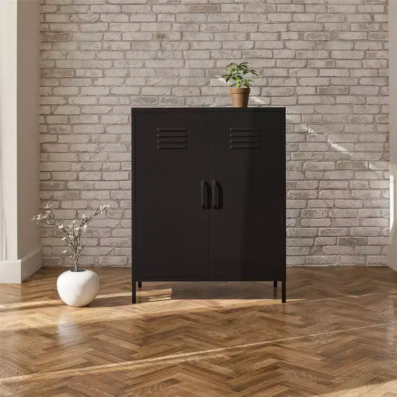 Meuble de rangement casier en métal 2 portes Shadwick RealRooms