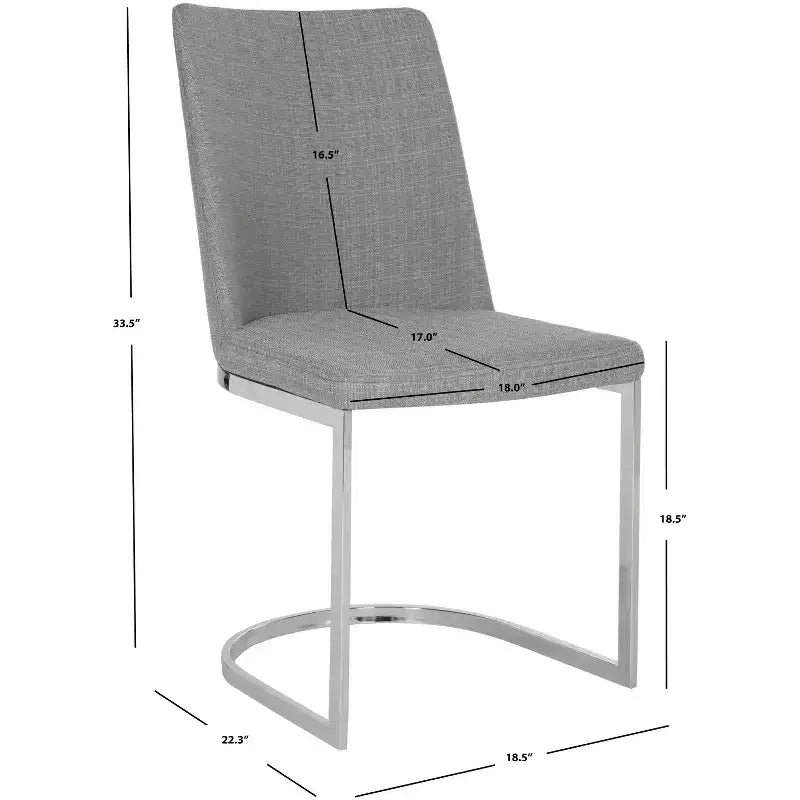 Chaise d'appoint en lin Parkston 18 H (lot de 2) - FOX2013 - Safavieh Couture