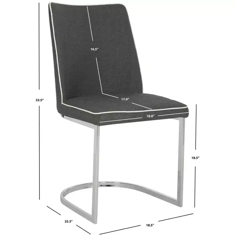 Chaise d'appoint en lin Parkston 18 H (lot de 2) - FOX2013 - Safavieh Couture