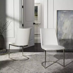 Chaise d'appoint en lin Parkston 18 H (lot de 2) - FOX2013 - Safavieh Couture