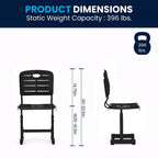 Chaise d'élève noire réglable en hauteur Flash Furniture Nila avec piétement piédestal noir pour l'école, la salle de classe, l'apprentissage à distance