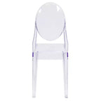Chaise latérale Ghost Emma et Oliver en cristal transparent