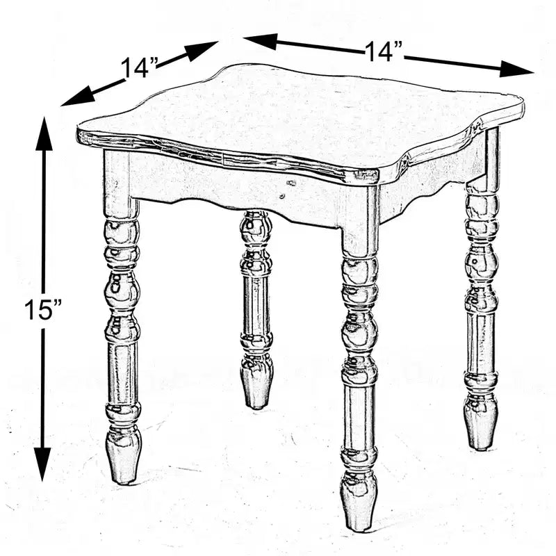 Table d'appoint carrée en bois Fabulaxe, Table d'appoint décorative pour salon, Or, noir et blanc