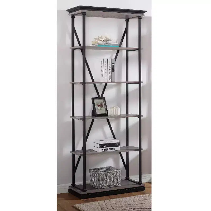 Bibliothèque 5 étagères Cadboll 84.25x33.88 - miBasics
