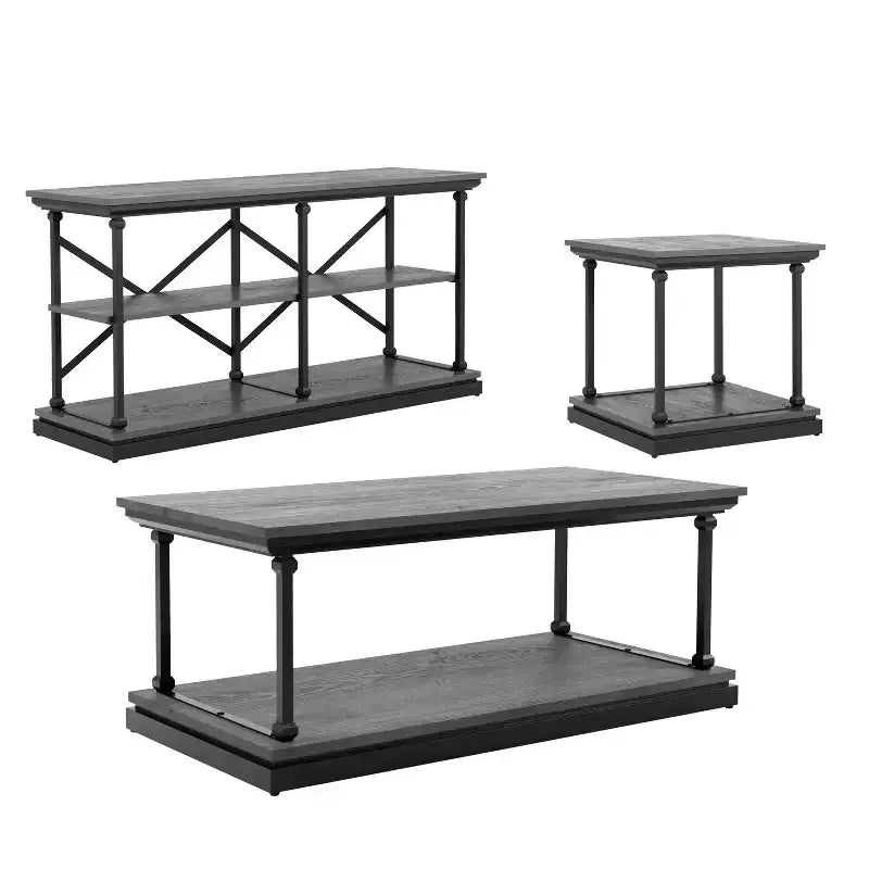 Ensemble de 3 tables basses Tullymore - miBasics