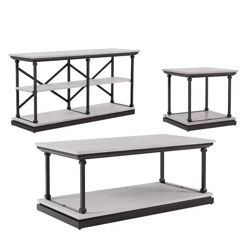 Ensemble de 3 tables basses Tullymore - miBasics