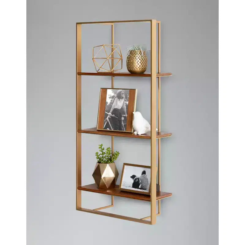 Étagère murale moderne en bois Kercheval 15 x 32 - Kate & Laurel All Things Decor
