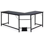 Costway Bureau d'angle en L poste de travail d'étude table de jeu pour bureau à domicile