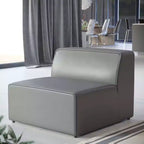 Chaise sans accoudoirs en similicuir végane Mingle - Modway