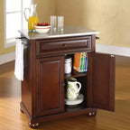 Îlot/chariot de cuisine portable Alexandria avec dessus en acier inoxydable - Crosley