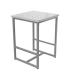 Ensemble table de bar et 2 tabourets Novogratz Bungalow, hauteur bar, avec plateau en bois et cadre en métal